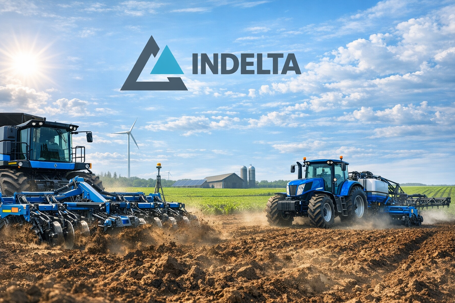 Harvester machine working